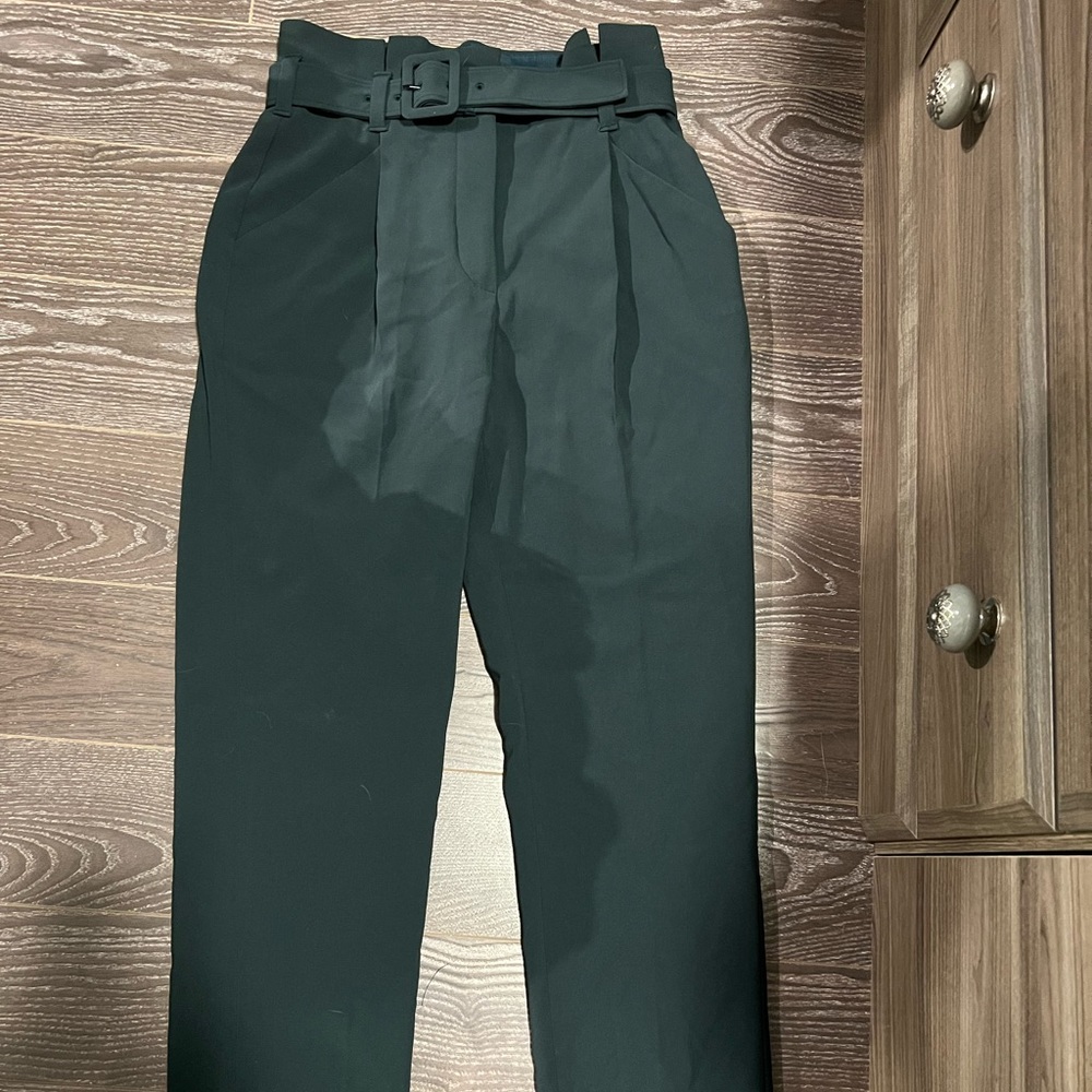 Babaton Green Belted Pants
